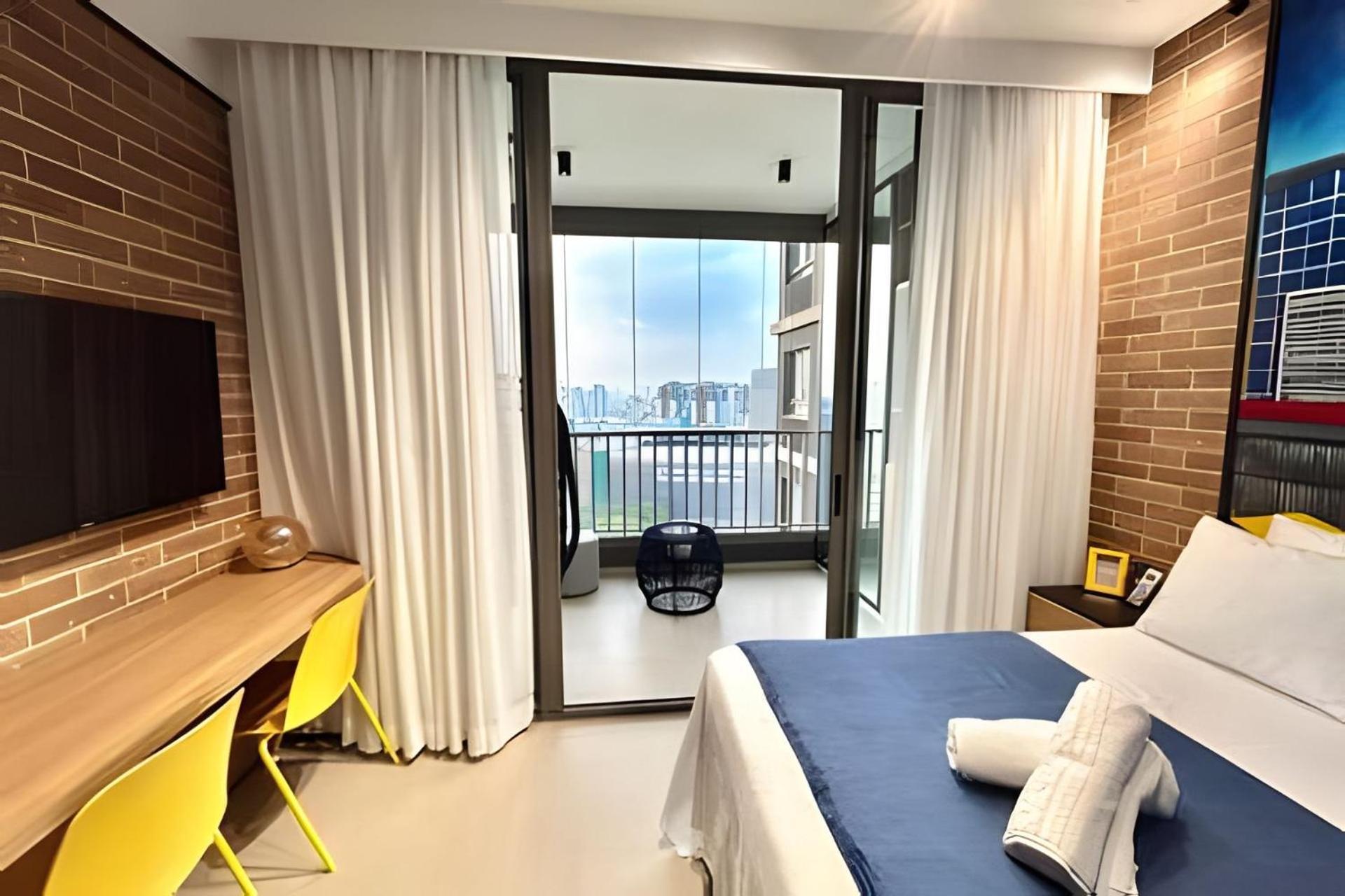 Studio/Moderno/200 M Allianz/Piscina/Wifi/Vaga Sao Paulo Bagian luar foto